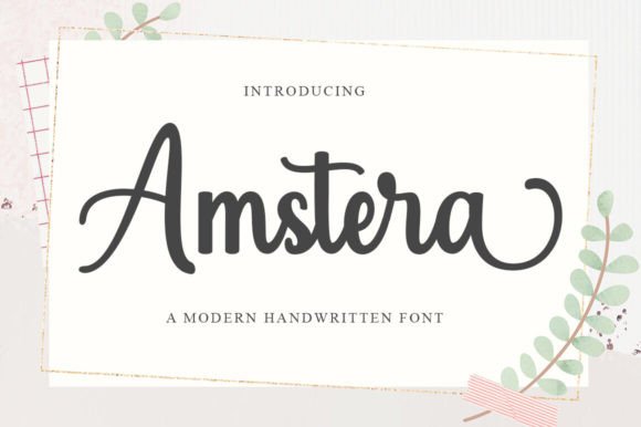 Amstera Script: A Bold Handwritten Font for Modern Branding