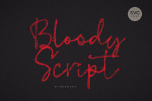Bloody Script: A Creative Font for Horror & Halloween Design