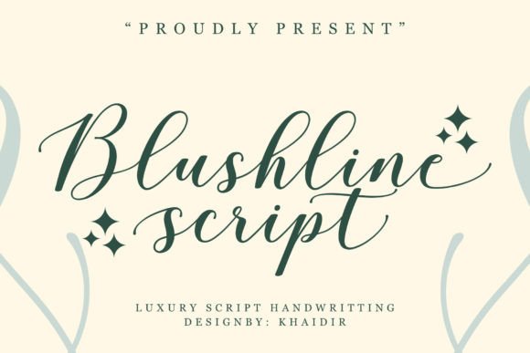 Blushline Script: A Sweet Calligraphy Font for Modern Projects