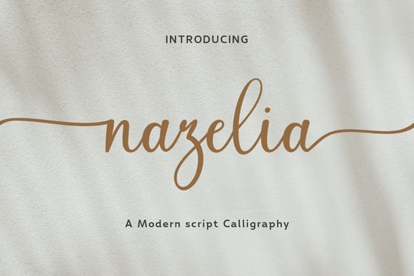 Exploring Nazelia Script: A Playful, Modern Calligraphy Font