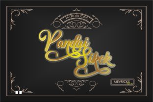 Exploring Pandai Sikek Script: A Handicraft Font from Sumatra