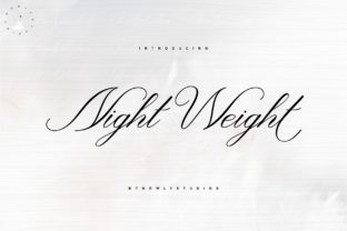 Exploring the Night Weight Script Font
