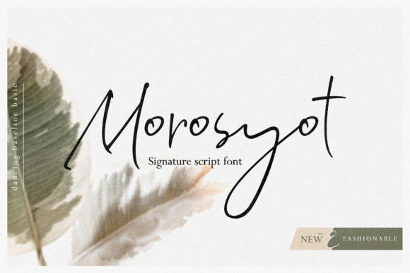 Morosyot Script: The Fresh Font for Dance-Worthy Designs